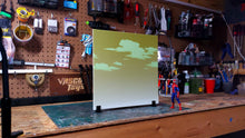 Load image into Gallery viewer, "Emerald Sky" IKEA Detolf Action Figure Diorama Background 14"x14"