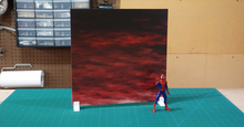 Load image into Gallery viewer, "Dead Sky" IKEA Detolf Action Figure Diorama Background 14"x14"