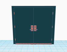 Load image into Gallery viewer, 1:12 Scale Warehouse Double Doors .stl file