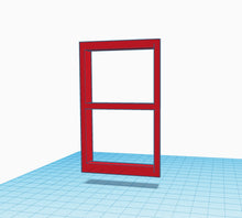 Load image into Gallery viewer, 1:12 Scale Two-Pane Window .stl file
