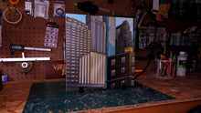 Load image into Gallery viewer, "City Rooftop" IKEA Detolf Action Figure Diorama Background 14"x14"