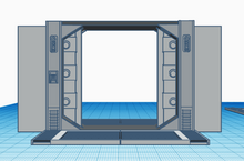 Load image into Gallery viewer, Sci-Fi Doorway 3D Model