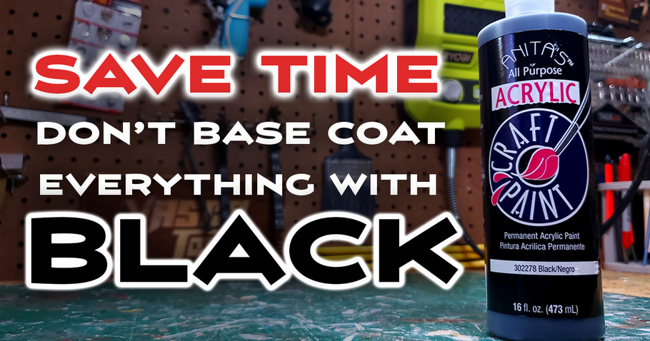Diorama painting time-saver - stop base coating in black!