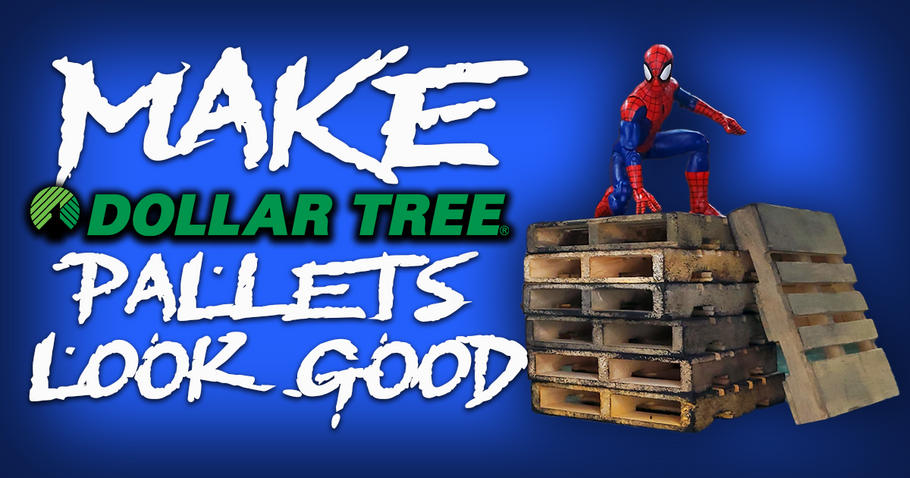 Crazy Easy 1:12 Scale Pallets from... Dollar Tree!