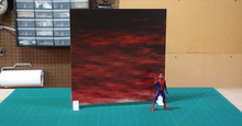 Load image into Gallery viewer, &quot;Dead Sky&quot; IKEA Detolf Action Figure Diorama Background 14&quot;x14&quot;
