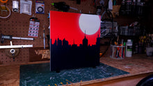 Load image into Gallery viewer, IKEA Detolf &quot;Red Night&quot; Skyline Silouhette Backdrop
