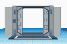 Load image into Gallery viewer, Sci-Fi Doorway 3D Model
